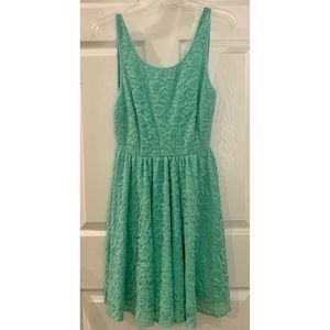 Pins & Needles Mini Lace Strapless Skater Dress